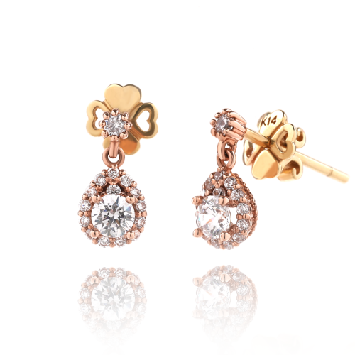 1부 다이아몬드 귀걸이 14K 18k 프로포즈 선물 기념일 선물 알리 HNDER01906