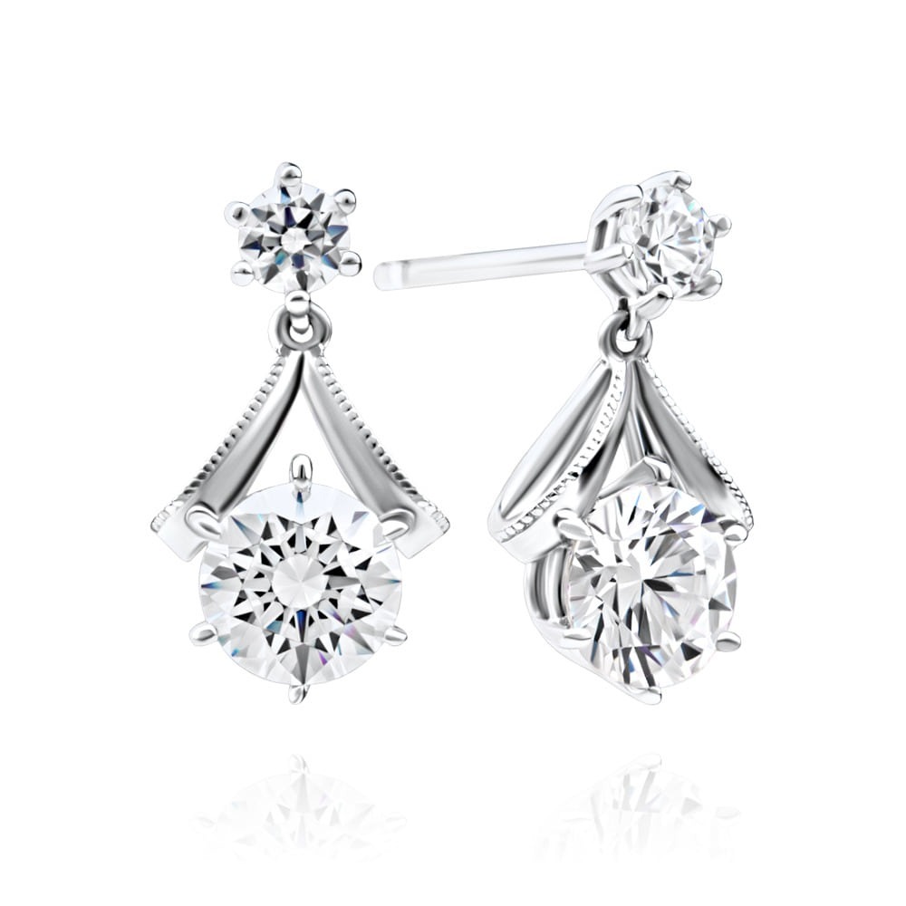 5부 다이아몬드 귀걸이 여성 주얼리 와이프선물 결혼예물 - 프레아 HNDER05901