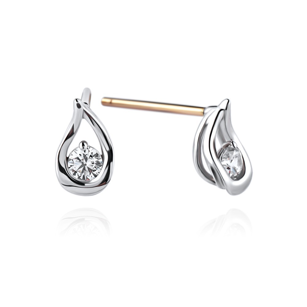 1부 랩다이아몬드 포인트 귀걸이  - 로이 HNLDER013