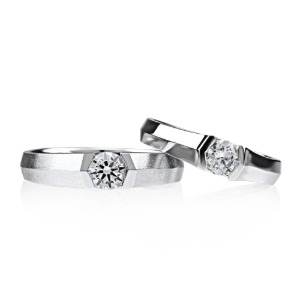 3부 다이아몬드반지 커플링 14k 18k 결혼반지 - 스첸 HNDCR03328