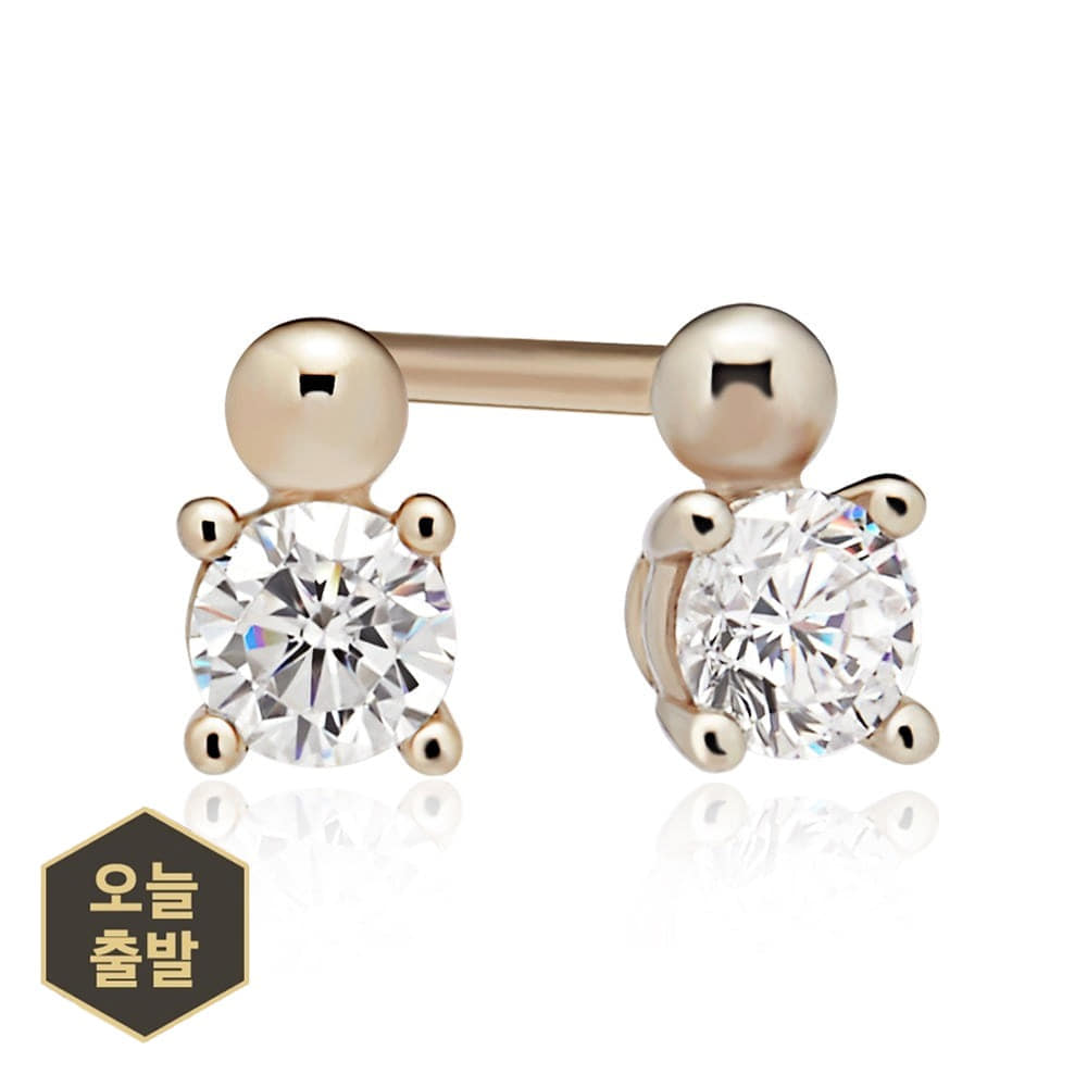 3부 랩다이아몬드 데일리귀걸이 - 빌리너 HNLDE036